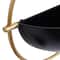 Set of 3 Black Iron Contemporary Planters, 15" x 14" x 5"